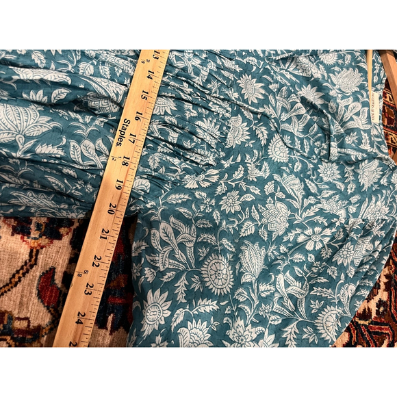 Women’s Daughters of India Kyra Dress in Ocean Blue Cotton Boho - Picture 6 of 7